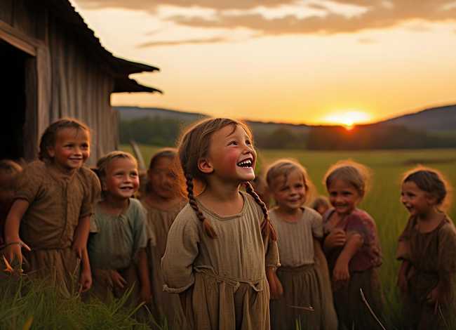 农村的儿童的故事；农村的故事片儿