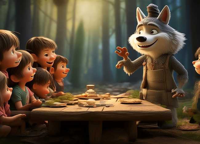 狼外婆儿童故事书，少儿故事狼外婆