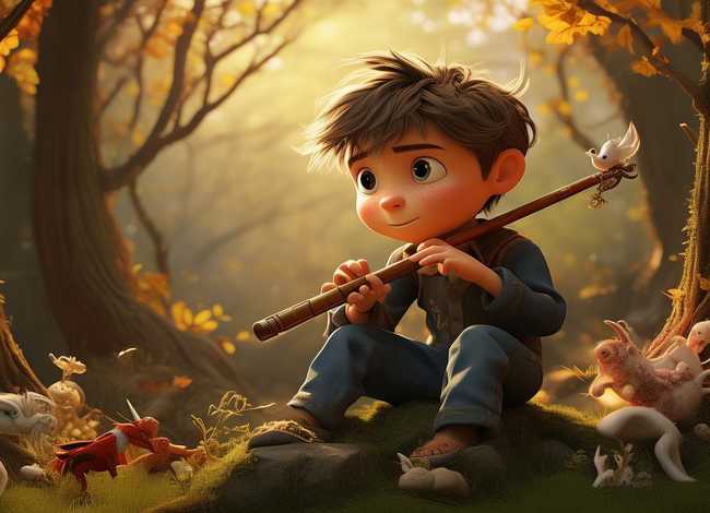 儿童故事《吹笛子的迪卡》，吹笛子的寓言故事