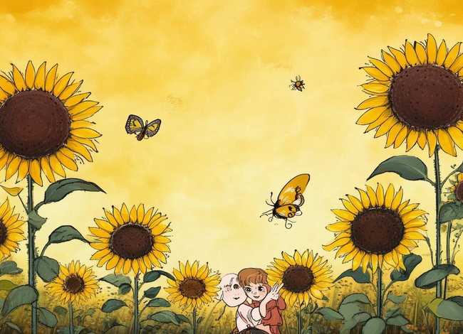 向日葵的故事绘本图片完整；向日葵的故事绘本图片完整版