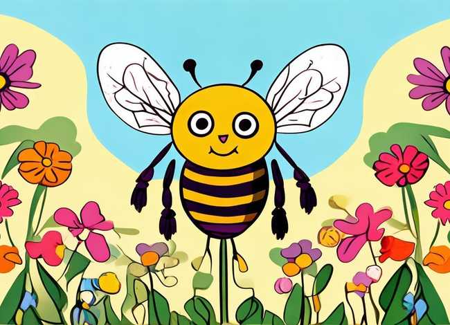 蜜蜂儿童画图片大全，蜜蜂儿童画图片大全简单