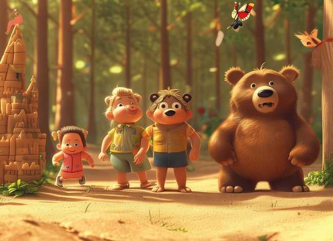 儿童故事三个熊孩子 - 三个熊孩子作文