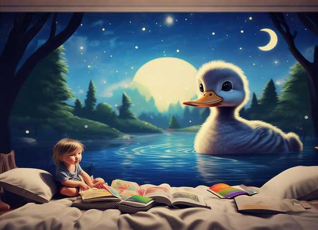 儿童故事大全睡前故事丑小鸭；睡前故事幼儿故事大全丑小鸭