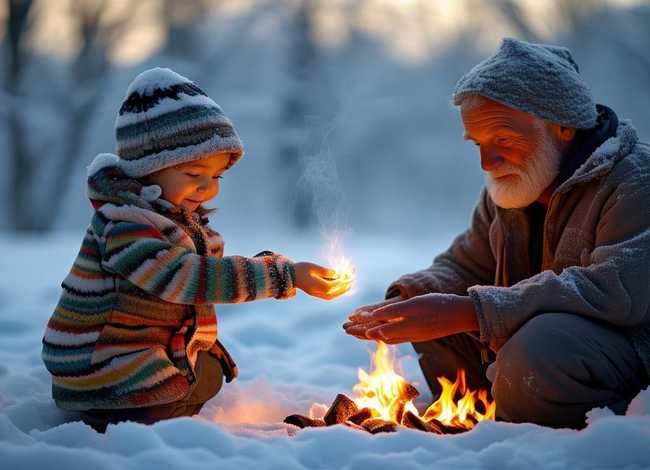 雪中送炭儿童经典故事、雪中送炭的故事和寓意