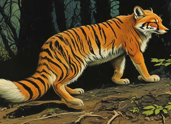 狐假虎威儿童故事的插图（狐假虎威的故事书带图）