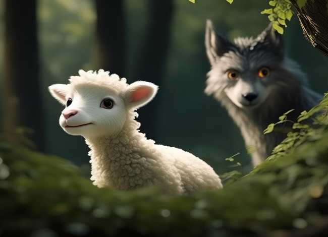 儿童故事披着狼皮的羊的故事，幼儿故事披着羊皮的狼视频