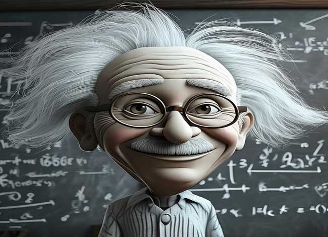 爱因斯坦简笔画图片 爱因斯坦简笔画超简单图片