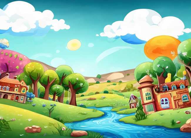 儿童故事背景图片横屏 - 幼儿故事背景图片大全