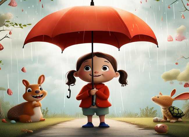 儿童故事雨伞借给谁，雨伞送给谁编故事