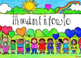 感恩主题绘画儿童作品 - 感恩主题绘画儿童作品图片