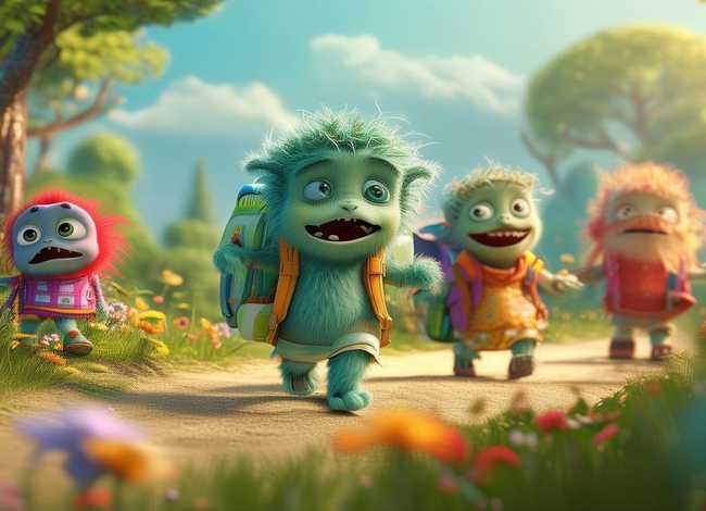 小妖怪绘本 - 小妖怪上学完整绘本