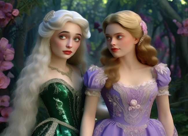 儿童故事大全白雪公主与贝儿 白雪公主和贝儿公主的故事视频