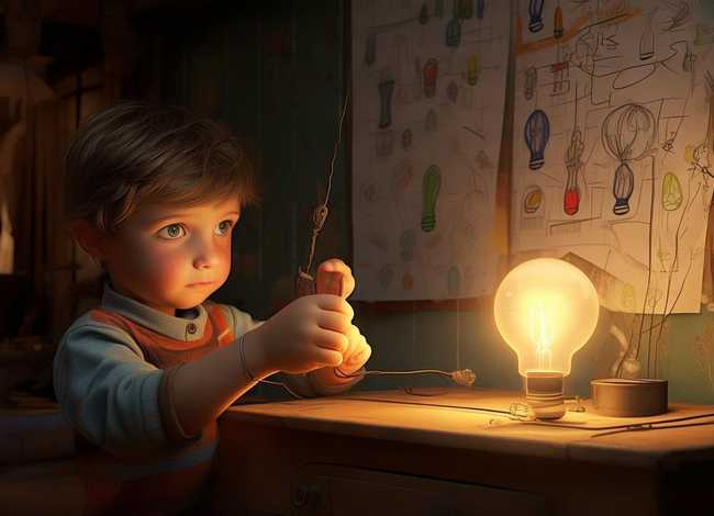 儿童版爱迪生发明电灯的故事 - 爱迪生发明电灯的故事幼儿