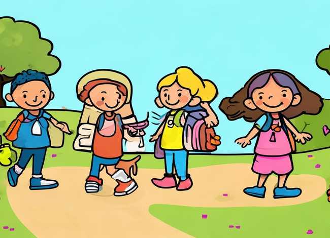 儿童上学卡通图片、儿童上学卡通图片简笔画