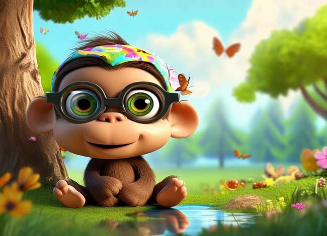 儿童近视绘本故事 - 近视眼的小猴绘本故事教案