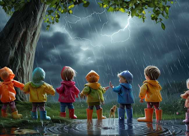 有关打雷下雨的儿童故事（关于打雷下雨的故事）