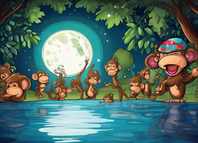 幼儿故事猴子捞月亮演讲视频、幼儿故事猴子捞月亮演讲视频播放