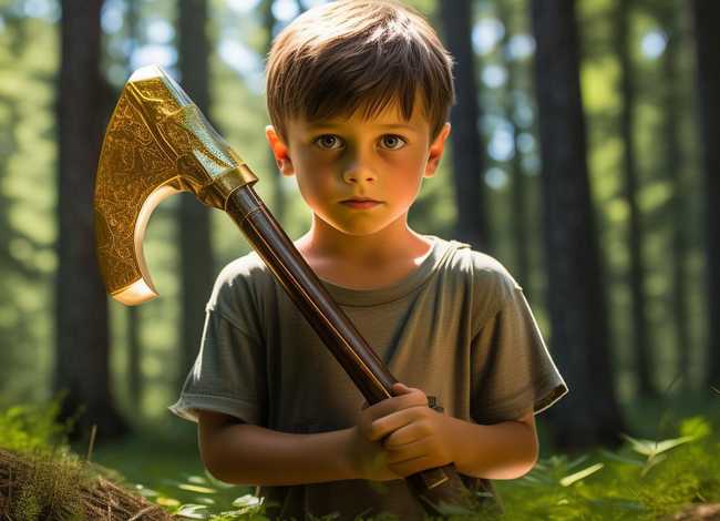 儿童故事金斧头主要内容；故事金斧头主要内容30字左右