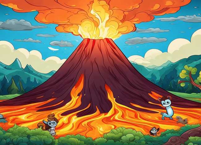 火山爆发小故事绘本，火山爆发小故事绘本视频