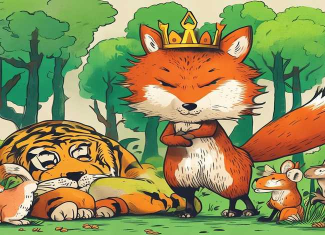 幼儿故事狐假虎威的图片 幼儿故事狐假虎威的图片大全