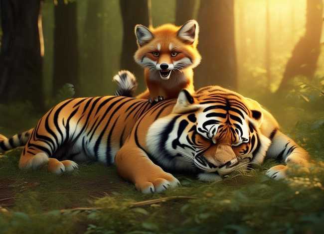 幼儿讲故事狐假虎威 - 幼儿讲狐假虎威的故事