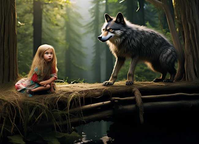 儿童故事狼外婆的故事 - 关于狼外婆的故事