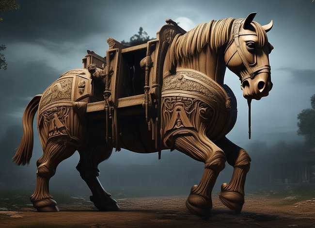 特洛伊木马故事的寓意、特洛伊木马故事的寓意是什么