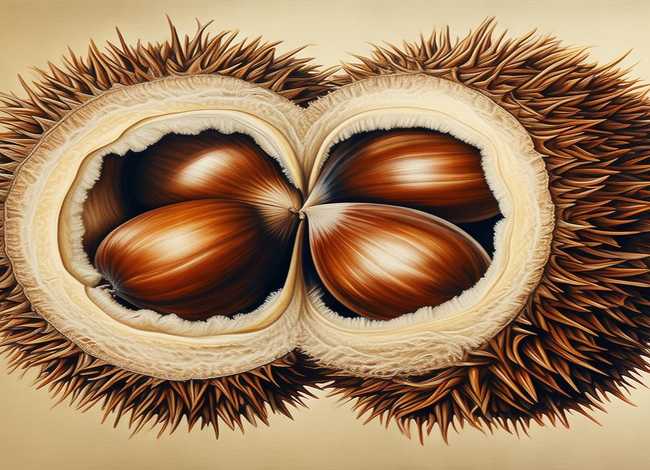 板栗的果实结构图（板栗的果实结构图片）