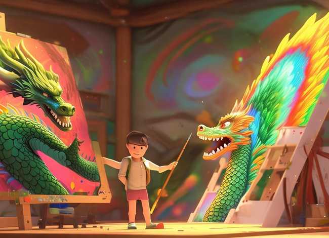 画龙点睛故事儿童视频 - 画龙点睛的故事视频真人版