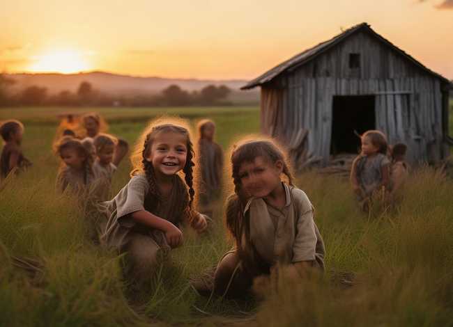 农村的儿童的故事；农村的故事片儿