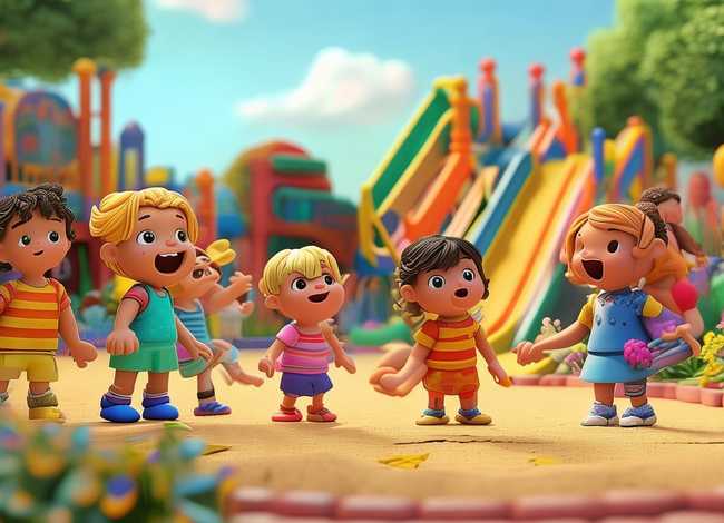 儿童游戏故事绘画、幼儿游戏故事绘画