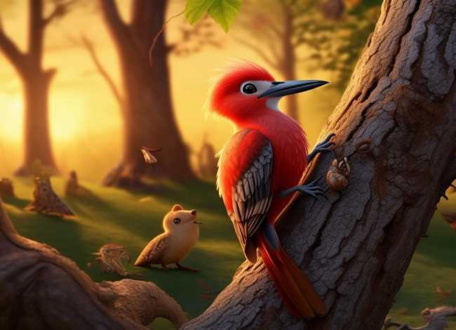 啄木鸟儿童故事睡前完整故事 啄木鸟的故事睡前故事