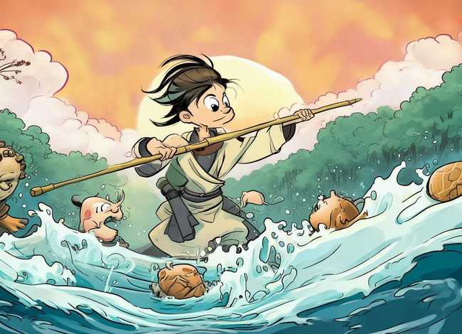 大禹治水的故事儿童版英文 - 大禹治水的故事英语版