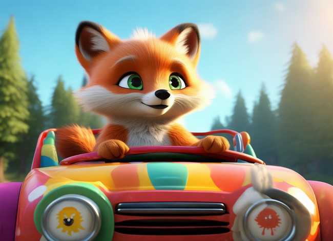 儿童故事狐狸开汽车 - 小狐狸开汽车的故事