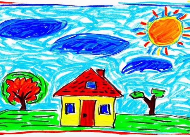 简单的儿童画；简单的儿童画画图片