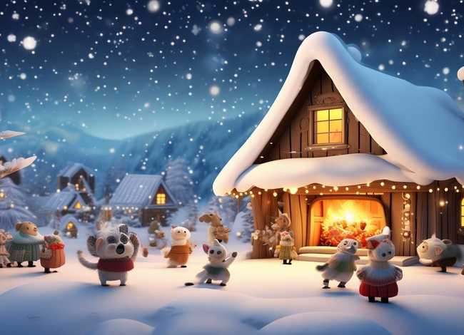 冬天来了童话故事，冬天来了故事图片