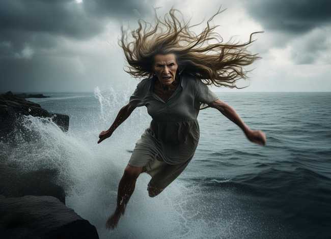 阿婆的故事；阿婆的故事跳海原版