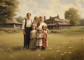 老照片的故事绘画；老照片的故事绘画怎么画