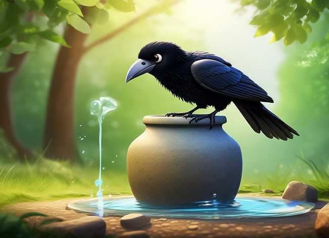 乌鸦喝水儿童故事提问；乌鸦喝水的故事可以想孩子提出啥问题