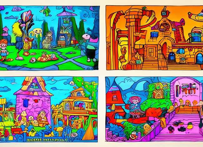 幼儿故事连环画作品4张，幼儿故事连环画作品4张怎么画