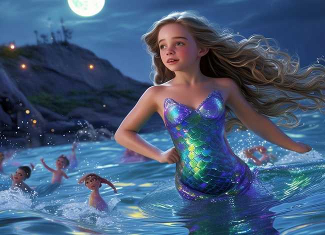 36岁儿童睡前故事 美人鱼，宝宝睡前故事4~6岁美人鱼