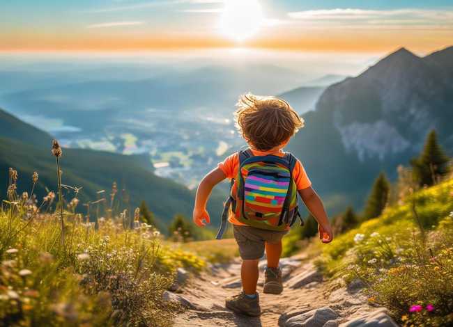 小孩爬山的故事（小孩爬山的故事视频）