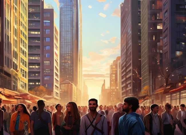 城市故事主题插画；城市故事主题插画作品