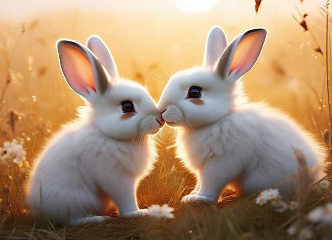 2只兔子的故事、2只兔子的故事图片