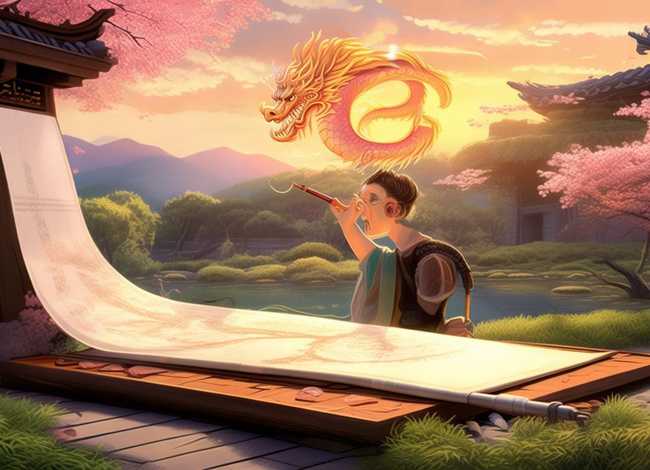 画龙点睛讲故事、画龙点睛讲故事背景图片