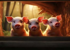 英语故事三只小猪最少句子；英语故事三只小猪最少句子怎么写