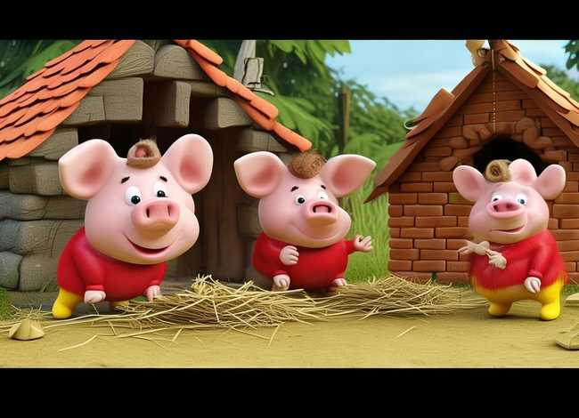 英语小故事三只小猪简单的；英语小故事简单的50字三只小猪