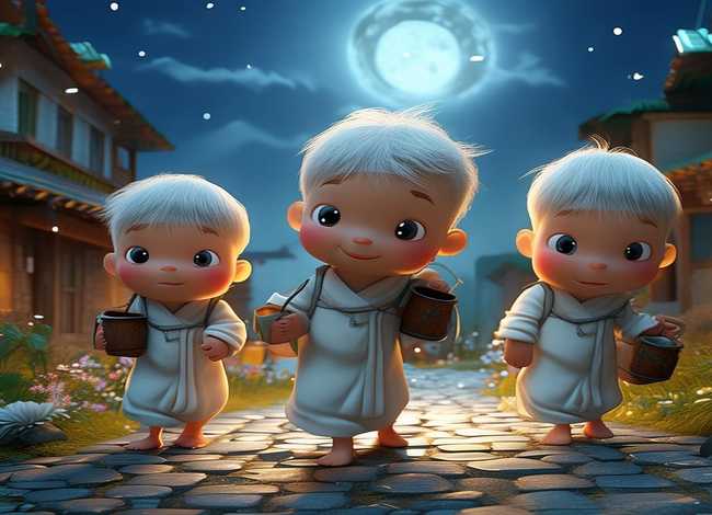 儿童故事三个和尚挑水喝（睡前故事三个和尚挑水喝）