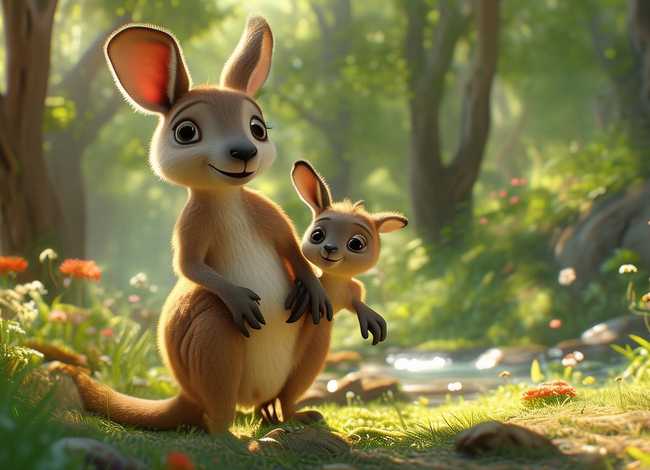 儿童故事小袋鼠；小袋鼠幼儿故事