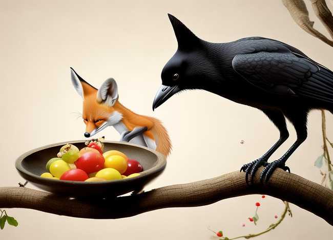 乌鸦与狐狸的道理 - 乌鸦与狐狸的道理是什么(10字)